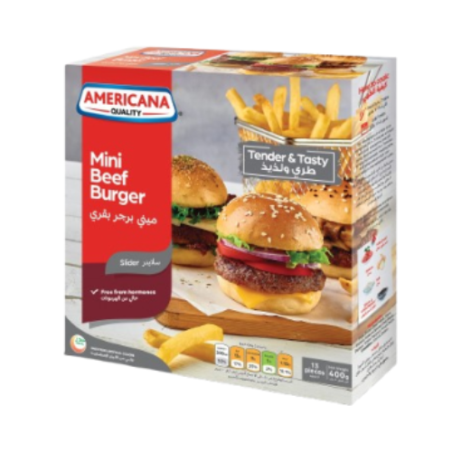 ميني برجر بقري 400جم امريكانا